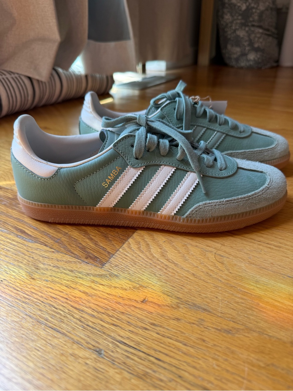 Adidas Samba OG Sneakers in Sage Green - Picture 2 of 6